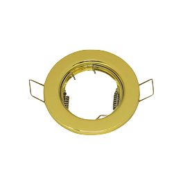 Support encastrement spot LED fixe metal doré Support encastrement spot LED fixe metal doré