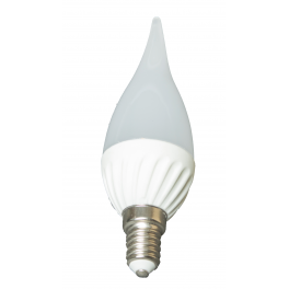 Ampoule LED petite flamme douille E14, 3W 230V, blanc neutre