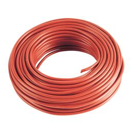 5 m Cable rouge 4mm2 pour cablage des systèmes énergétiques