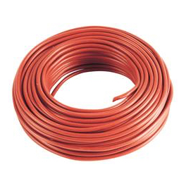 15 m Cable rouge 10mm2 pour cablage des systèmes énergétiques