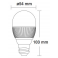 Ampoule LED E27 5W 230V blanc neutre 450 Lumens