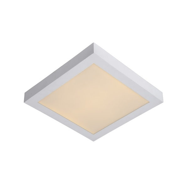 Plafonnier LED carré 18W blanc chaud montage apparent à 22,90€