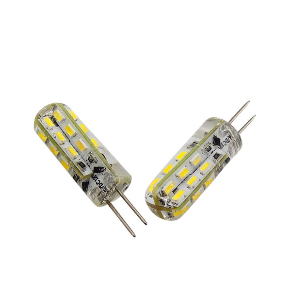 Lampe LED G4 silicone 1W8 COB 12VDC blanc froid diamètre 10 mm à 3,90€