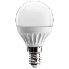 Ampoule LED bulbe douille E14, 4W 230V, blanc chaud