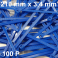 100 Colliers serrage. Serre-câbles attache-câbles Bleu 210 x 3,4 mm 