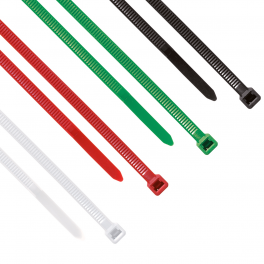 200 Colliers de serrage. Serre-câbles attache-câbles Multicolore 100 x 2,5 mm 