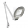 Lampe loupe LED pro avec étau et base à roulettes 5 dioptries Weelko (14 LEDS)