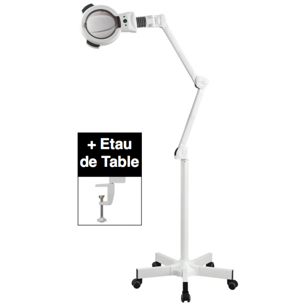 LAMPE LOUPE LED SUR PIED 5 DIOPTRIES