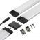 Réglette LED aluminium 1m 144 LED SMD blanc neutre cache diffusant