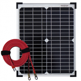 Panneau solaire 20W monocristallin avec câble 2m50