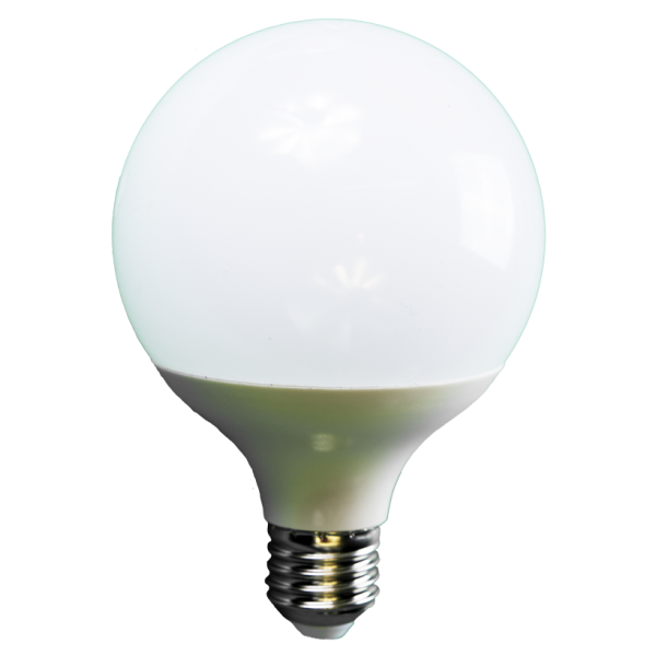 Ampoule LED globe 15W 230V à culot E27 blanc chaud à 12,00