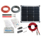 Kit panneau solaire photovoltaiïque monocristallin 30W / 12V avec régulateur de charge et accessoires de cablage