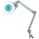 Lampe-loupe LED lentille 177 mm 5D avec étau et embase roulettes
