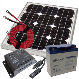 ProPlus kit solaires (panneau + régulateur + câbles et acc.)